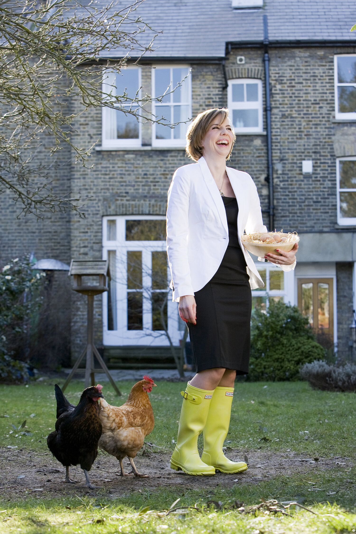 Lady with Chickens Commercial Photography Will Scammell