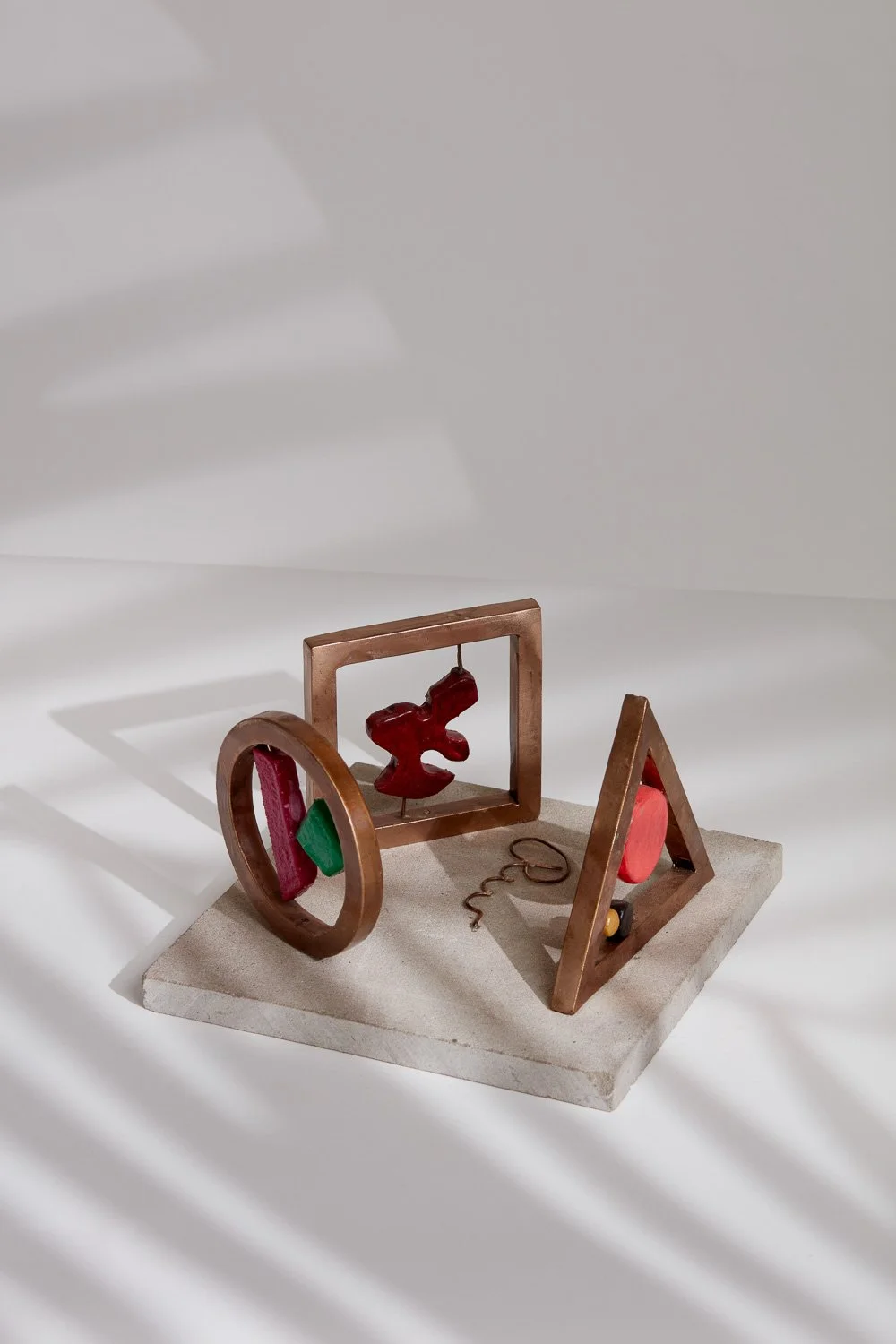"Rondos #1” 8” x 8” x 5” - Bronze, Polychrome Epoxy