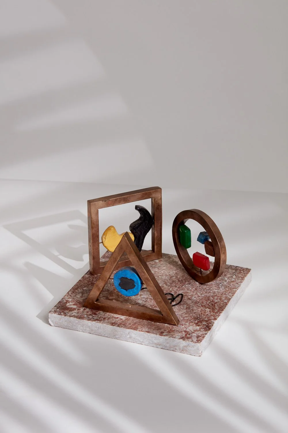 "Rondos #4" 8” x 8” x 5” - Bronze, Polychrome Epoxy