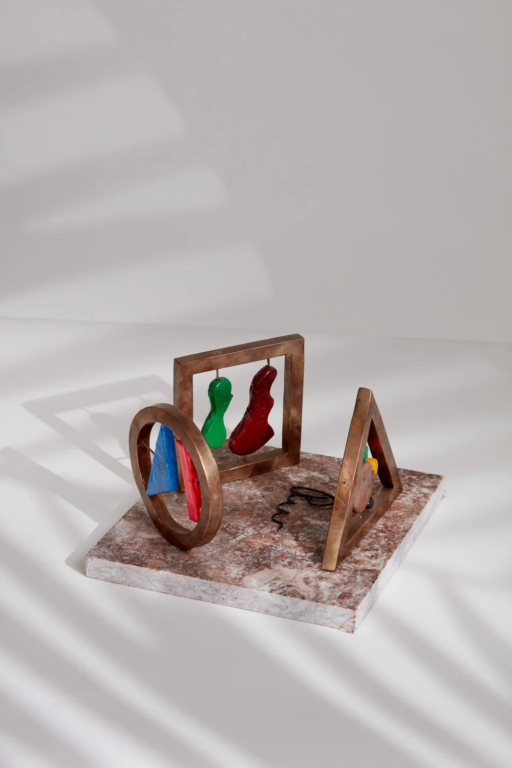 "Rondos #5” - 8” x 8” x 5” - Bronze, Polychrome Epoxy