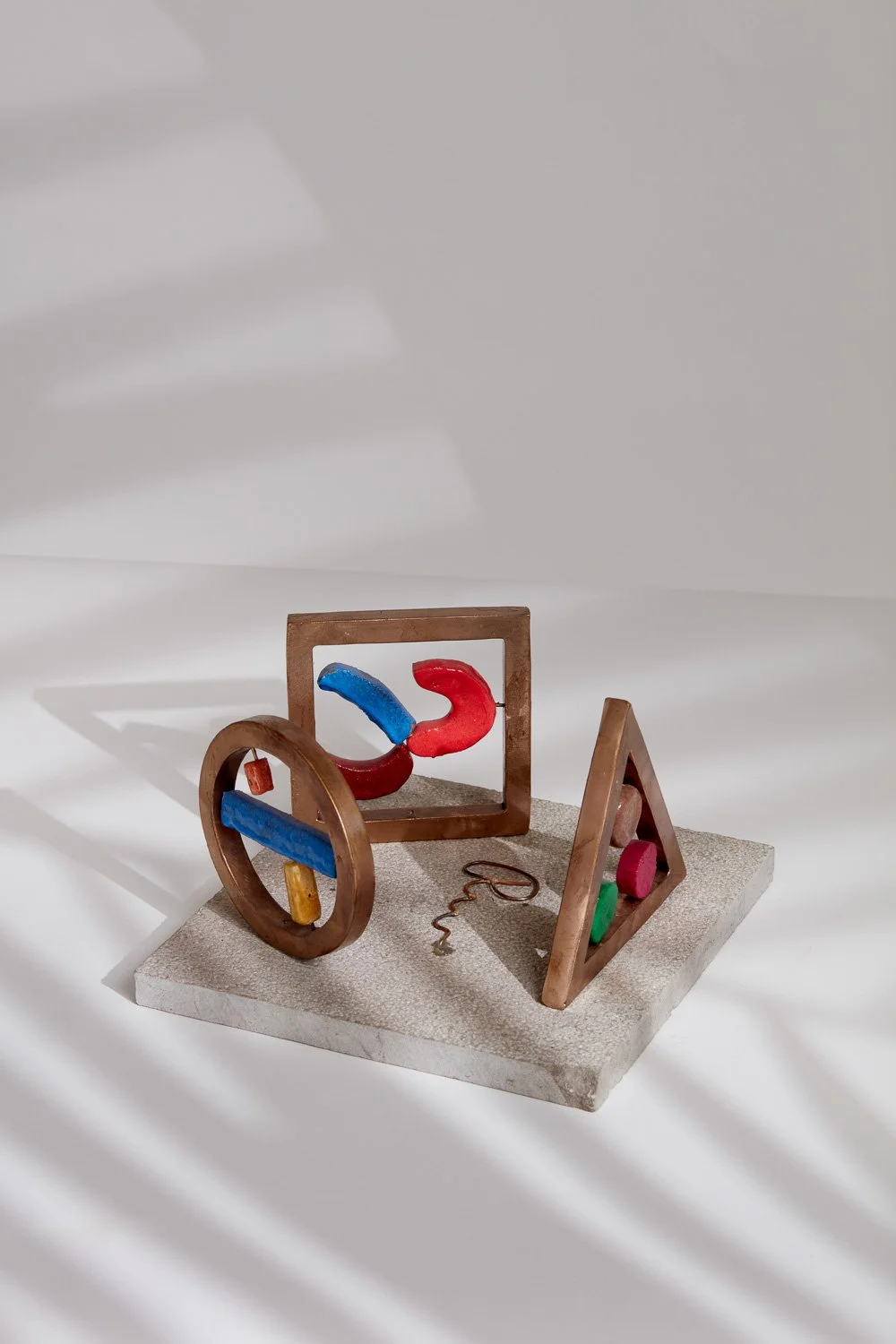 "Rondos #2” - 8” x 8” x 5” - Bronze, Polychrome Epoxy
