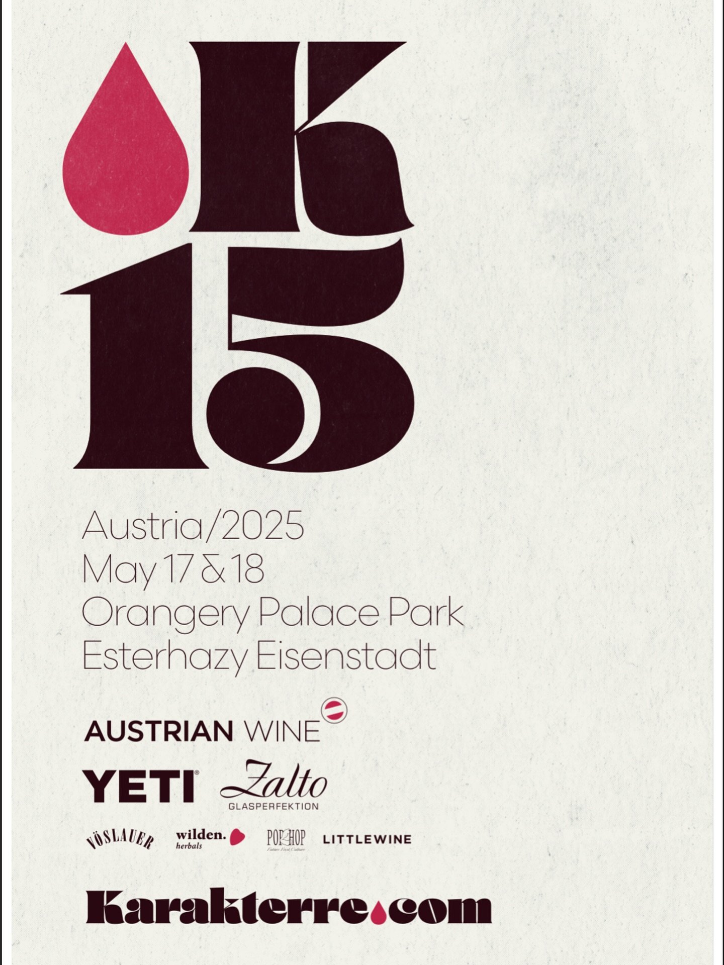 Karakterre 15! Join us and taste with 220 winegrowers from Austria, Bulgaria, Croatia, Czech Republic, France, Georgia, Germany, Hungary, Italy, Poland, Portugal, Romania, Slovak Republic, Slovenia, Spain, Sweden, Switzerland and the US. 

Food by @m