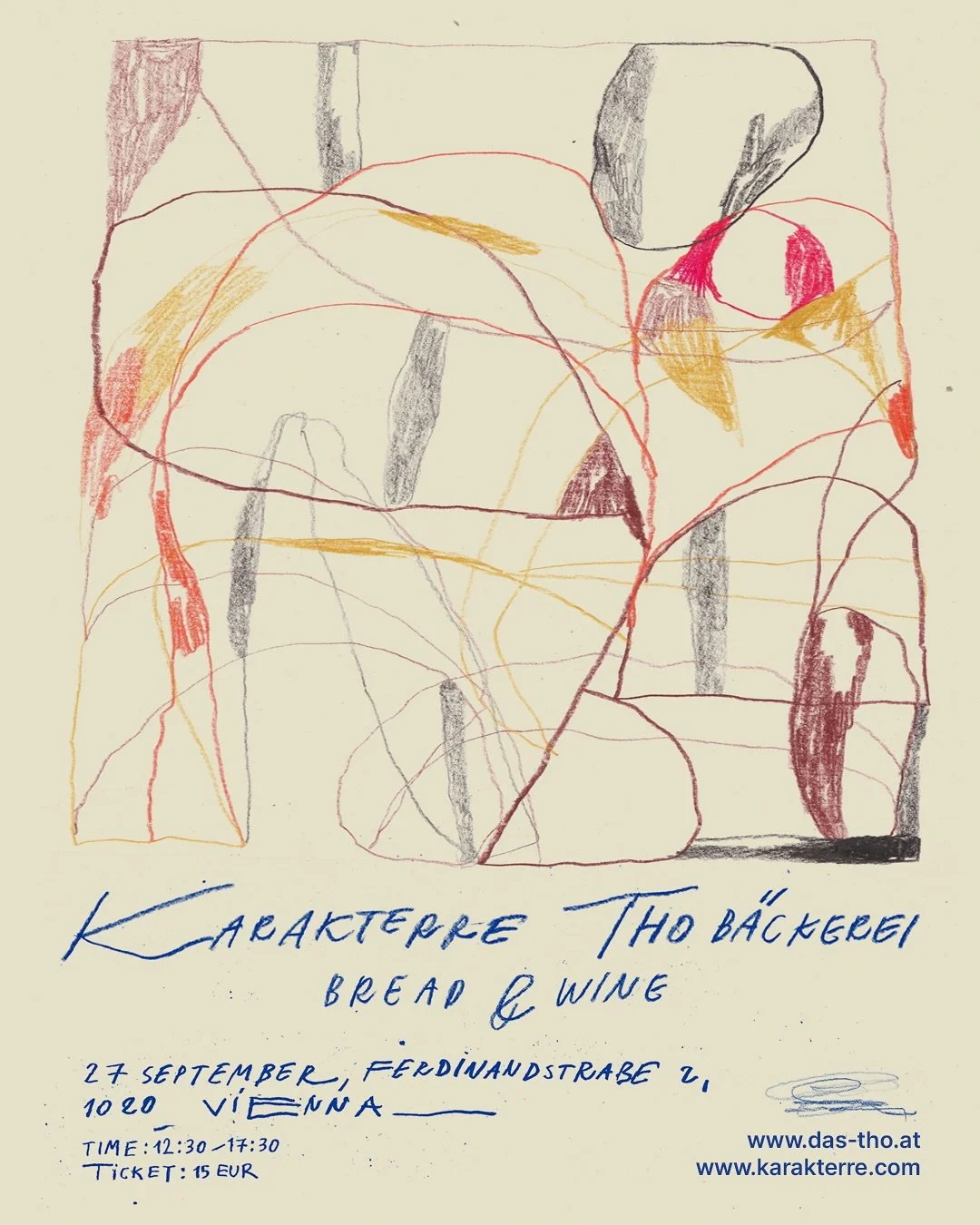 Introducing the Bread &amp; Wine collaboration series in Vienna: join us, Karakterre and @tho.bakery, on September 27 for a day of tasting, exploring, and fun! The charming square at Ferdinandstra&szlig;e 2, right in front of the bakery, will be the 