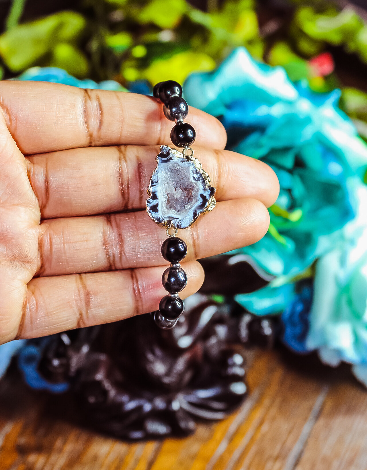Hematite and Shungite Bracelet