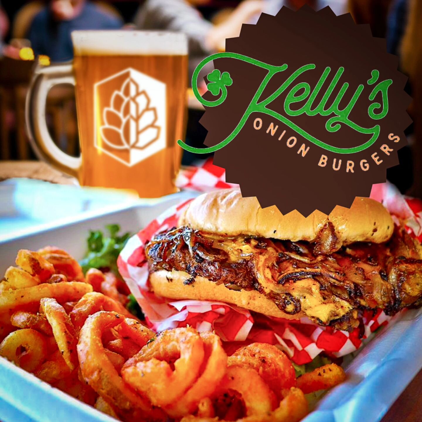 We're keeping the scrumptiousness rolling today with @kellysonionburgers at 3 pm! 

We've got #marchmadness playing on all the screens, so join us for game time and grab a pint and a burger.

Don't forget tomorrow we'll have MIMOSAS available and $1 