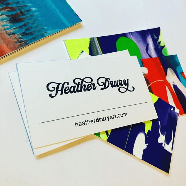 Had fun making these. Do you still use business cards or has your phone taken the place? I&rsquo;m a bit of both... #businesscards #oneofakind #screenprint