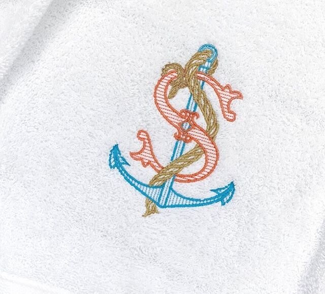 I&rsquo;m so excited to add this anchor alphabet from @shulerstudio to the LetterJess shop. As you can see, you&rsquo;ve got options to select multiple colors so this classic, nautical style is all your own. It will look fabulous on napkins, towels, 
