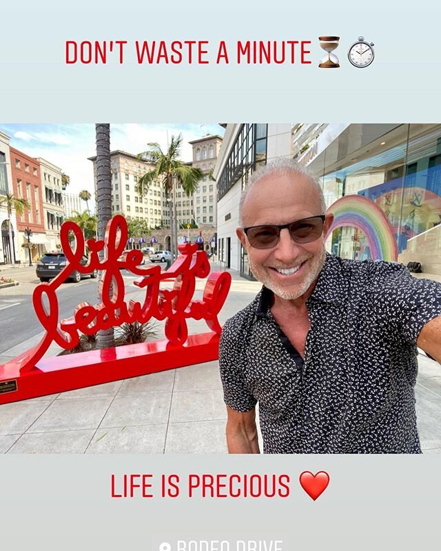 Life is precious ❤️🙏🏻 don&rsquo;t waste a minute ⏳⏱no matter what&rsquo;s going on in the world.  #EnjoyYourLife #Don&rsquo;tSweatTheLittleStuff #lifeisbeautiful #beverlyhillsdentist #beverlyhillscosmeticdentist #rodeodrive #smilemore