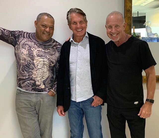 Throwback Thursday one year ago... I like to call this &ldquo;The Three Amigos? LOL.  Seriously what a fun day with these two great gentlemen and friends of mine. Both Mr. Fishburne and Mr. Hamilton are iconic actors and truly the nicest of people. I