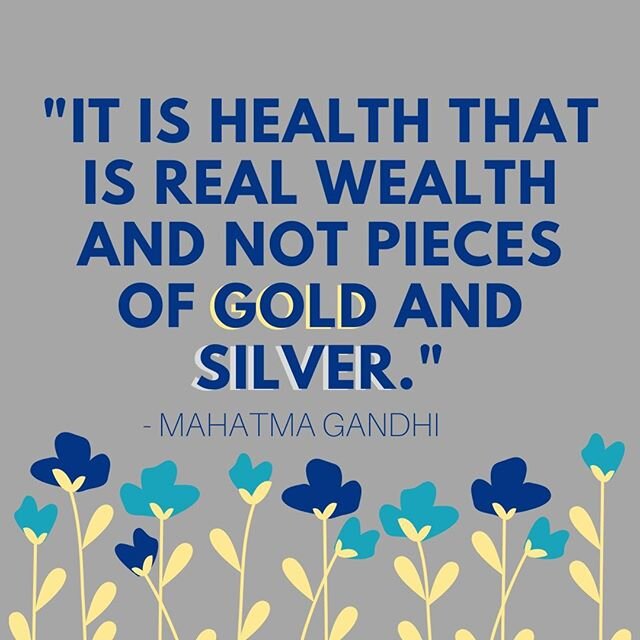 Wise words! ⁠
⁠
So often, we work to acquire riches at the expense of our health. ⁠
⁠
What good is all the silver and gold if you don't have a body that can enjoy it?⁠
.⁠
.⁠
.⁠
.⁠
#longviewtx #easttexas #shoplocallongviewtx #selfcare #healthyliving