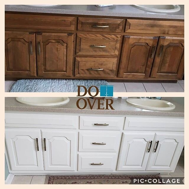 Not just kitchen cabinets and furniture painting but vanities too. Could your vanity use an update ?