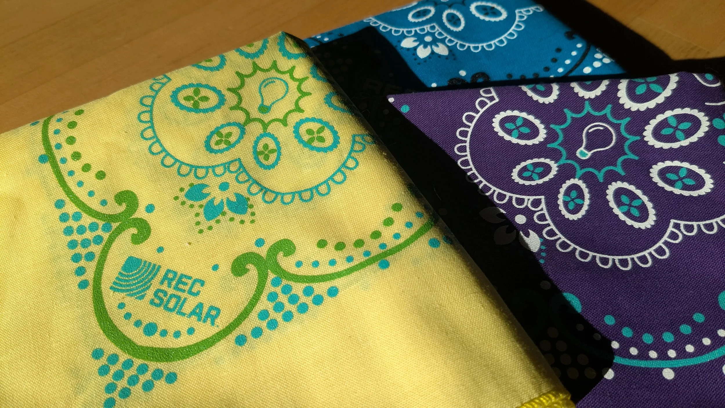photovoltaic-themed bandanas