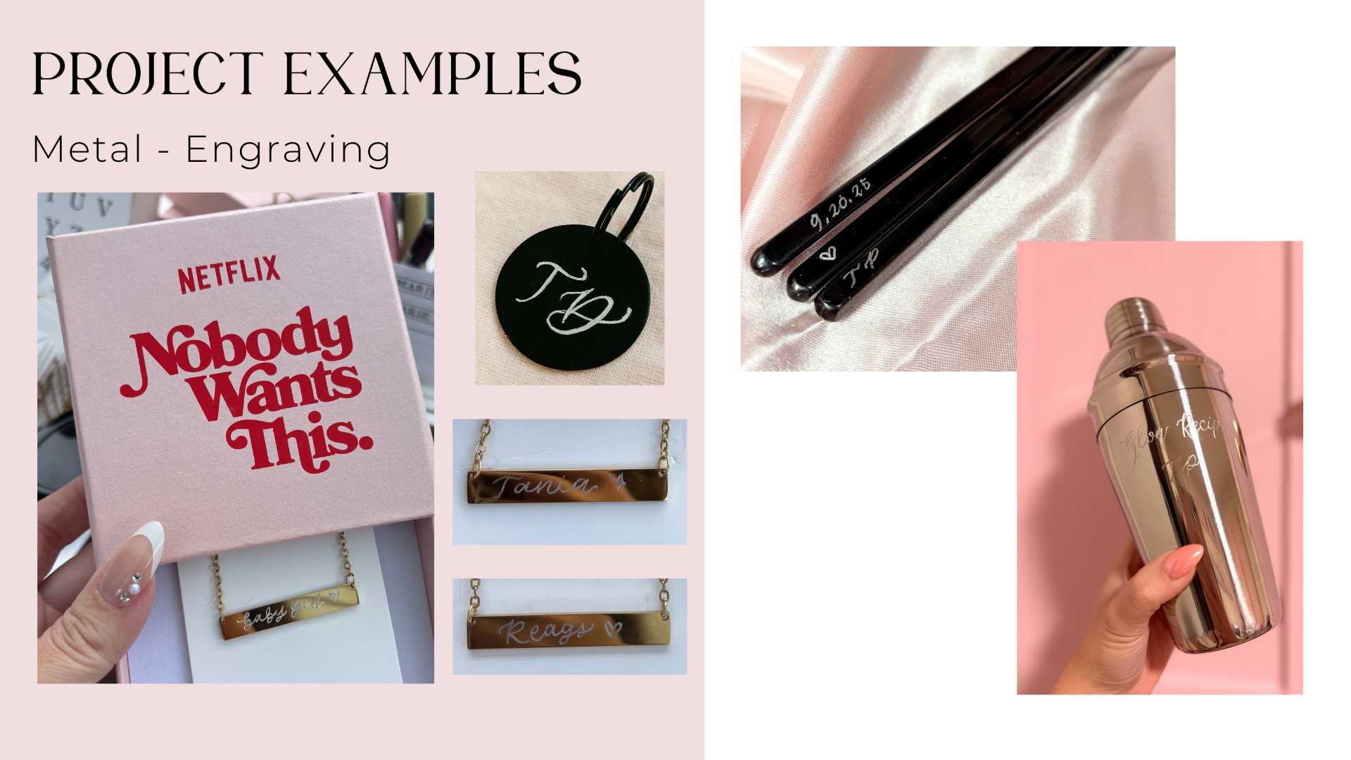 Custom necklace engraving