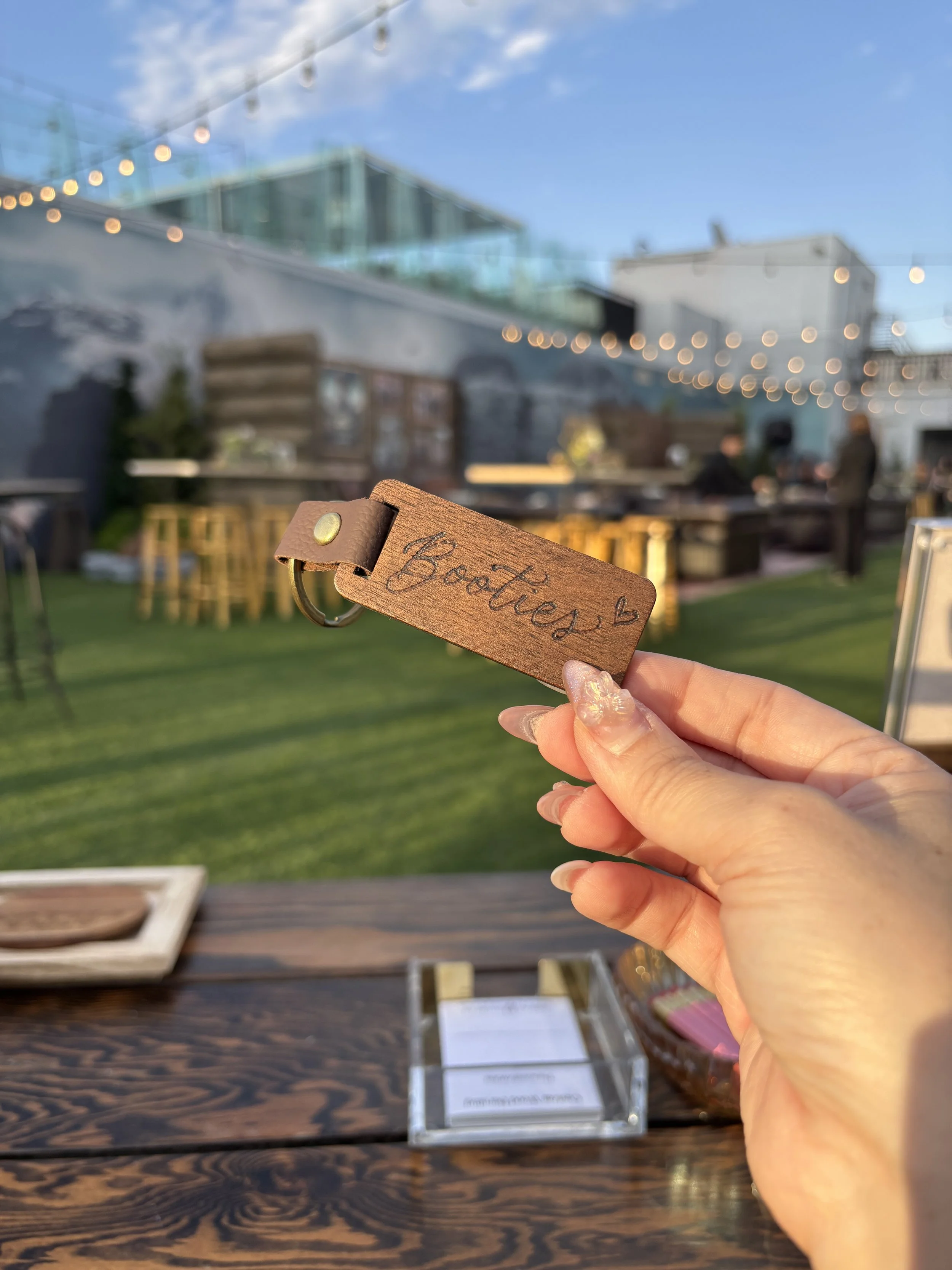 Wooden Keychain Pyrography