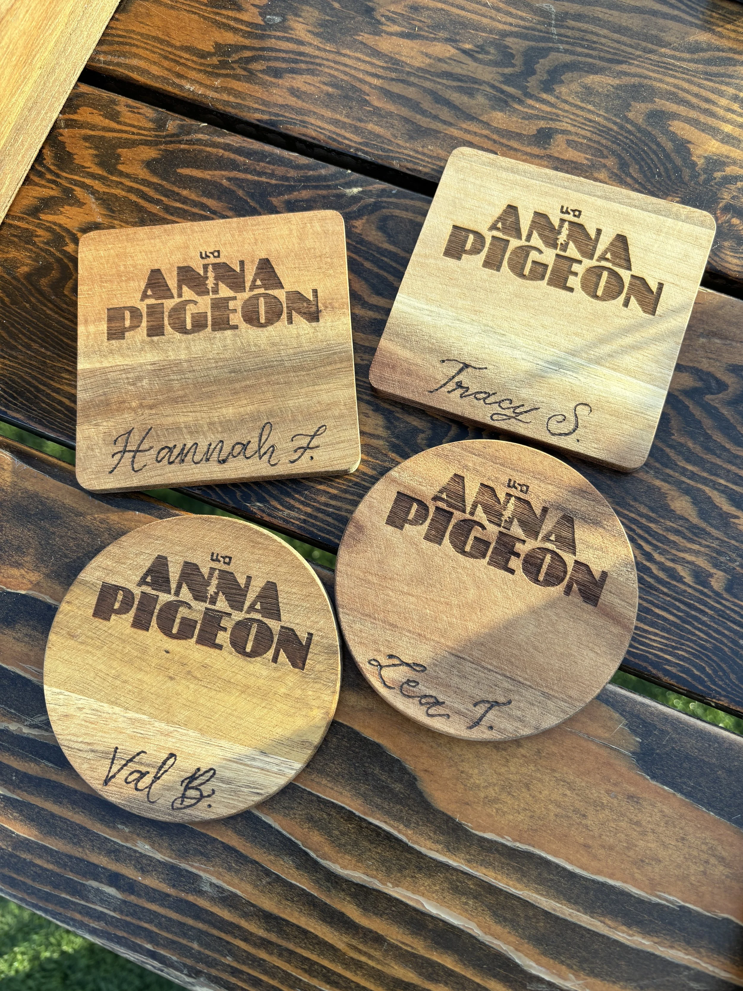 Wood Burned Coasters