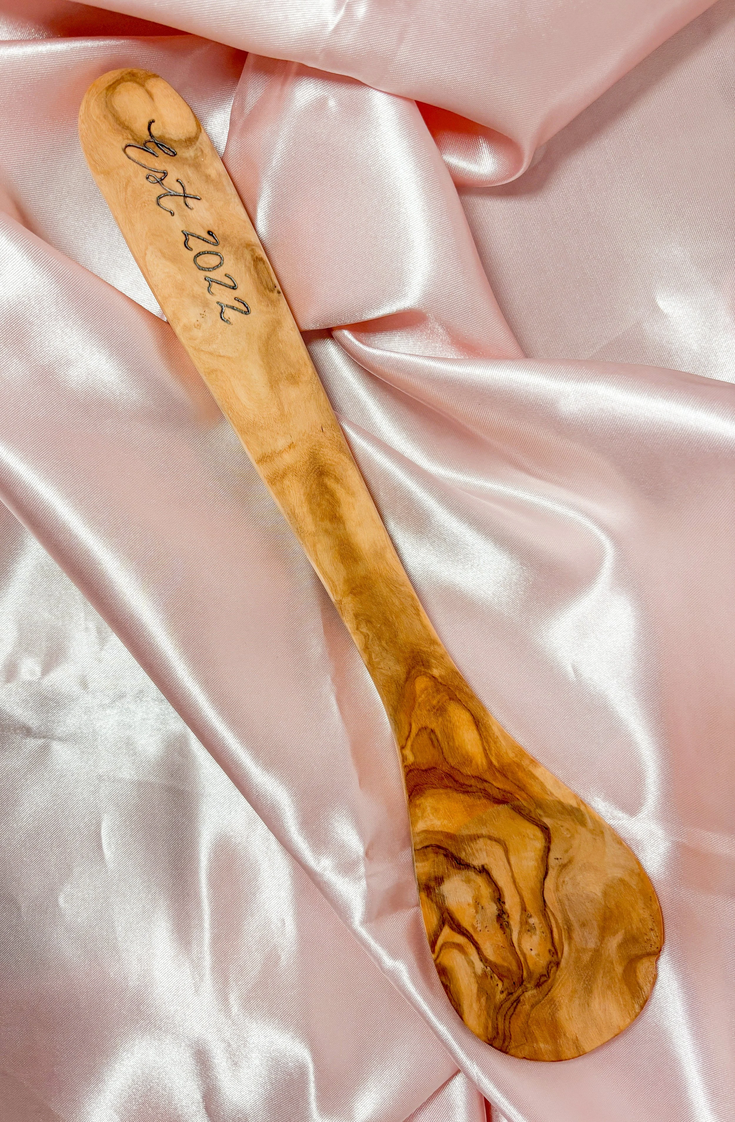 Custom olive spoons