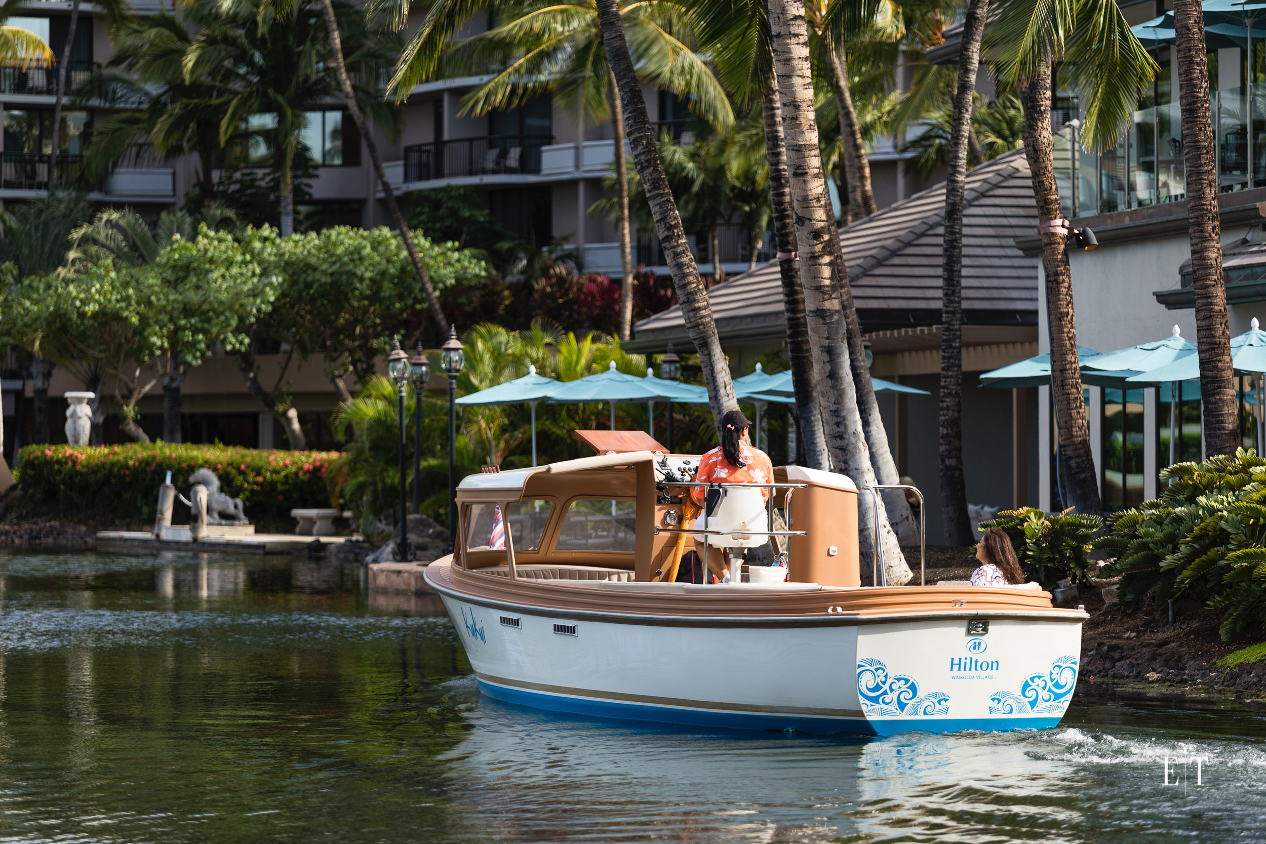 Hilton Waikoloa Village brand new electric boat