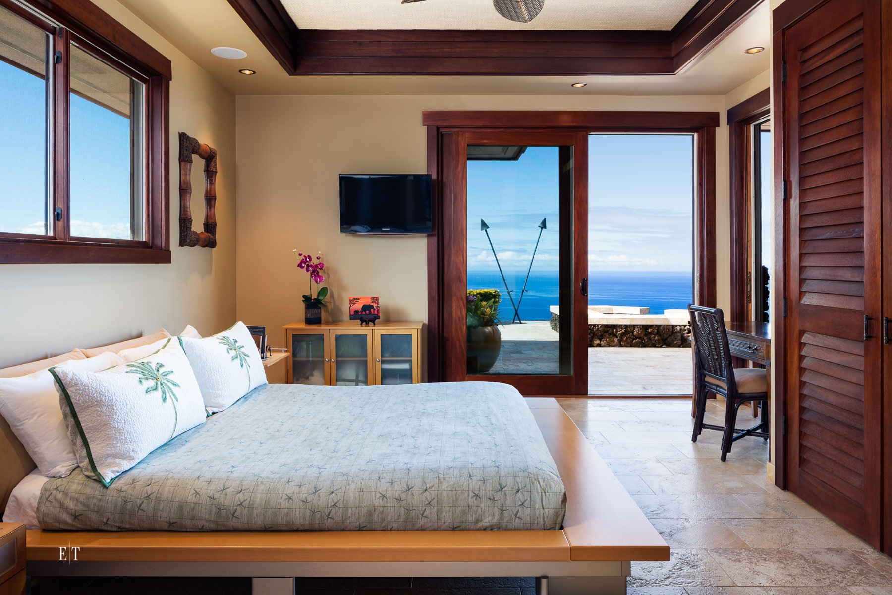  Second Master Bedroom views at Kohala Ranch | Big Island | Luxury Real Estate Photography 