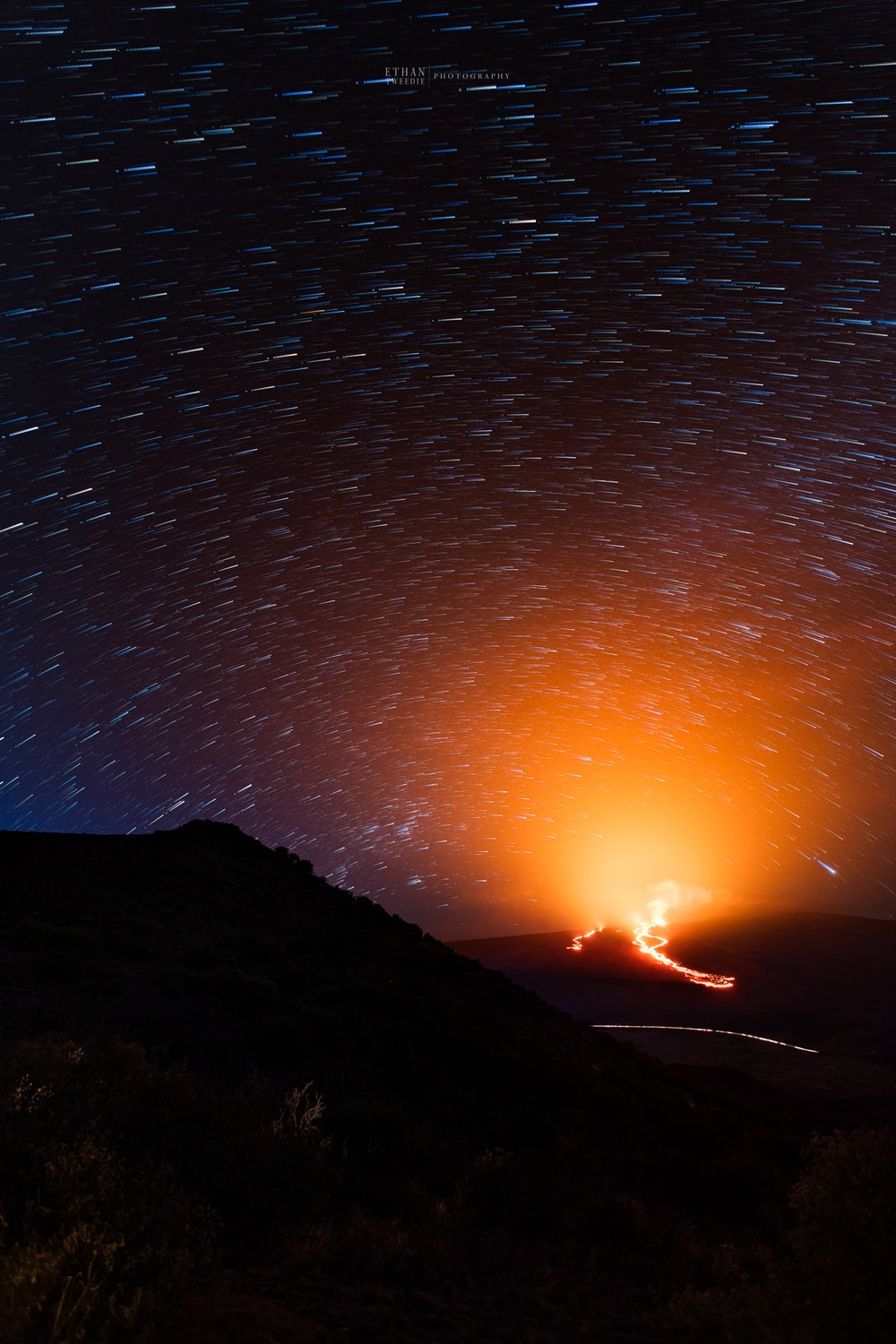 Mauna Loa Eruption | Star Trails