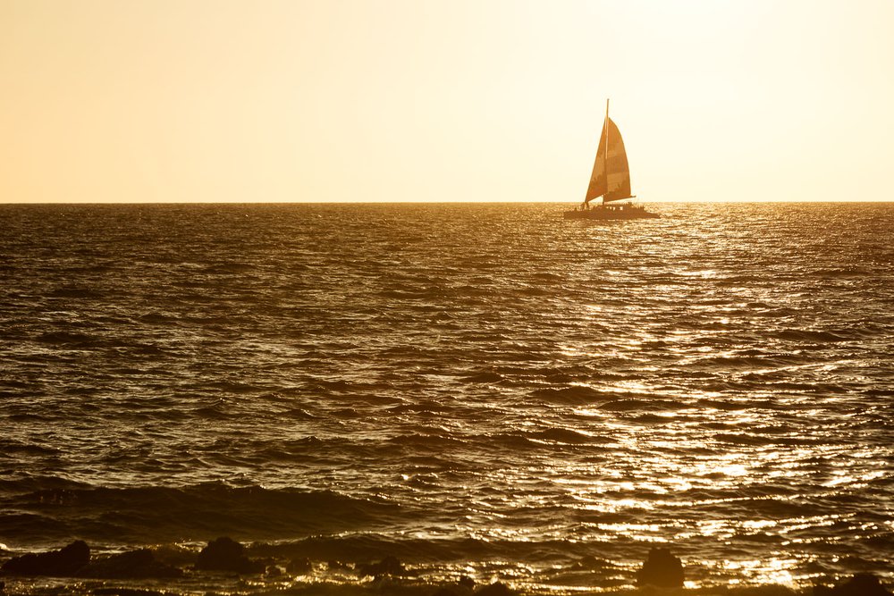 Sunset Sailboat 