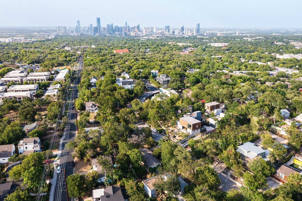  Violet Crown House | Aerial Looking Towards Austin 