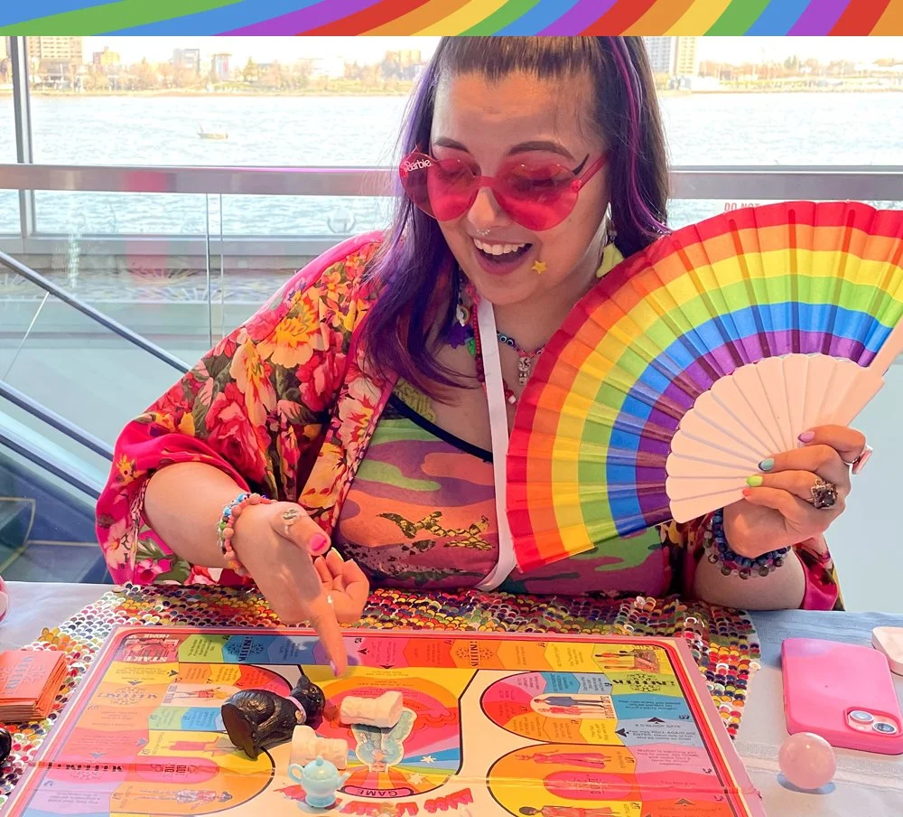 Mama Rainbow of A Meaningful Dream doing a Barbie Divination Reading