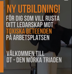 Holmberg &amp; Friends Den Mörka Triaden utbildning 3 dagar 