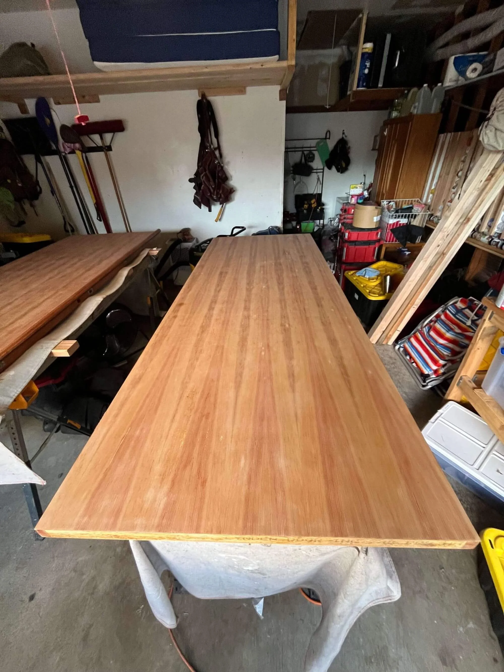 The original front doors prior to their refinishing. Gold Mountain Contracting brought these Seattle doors back to life.