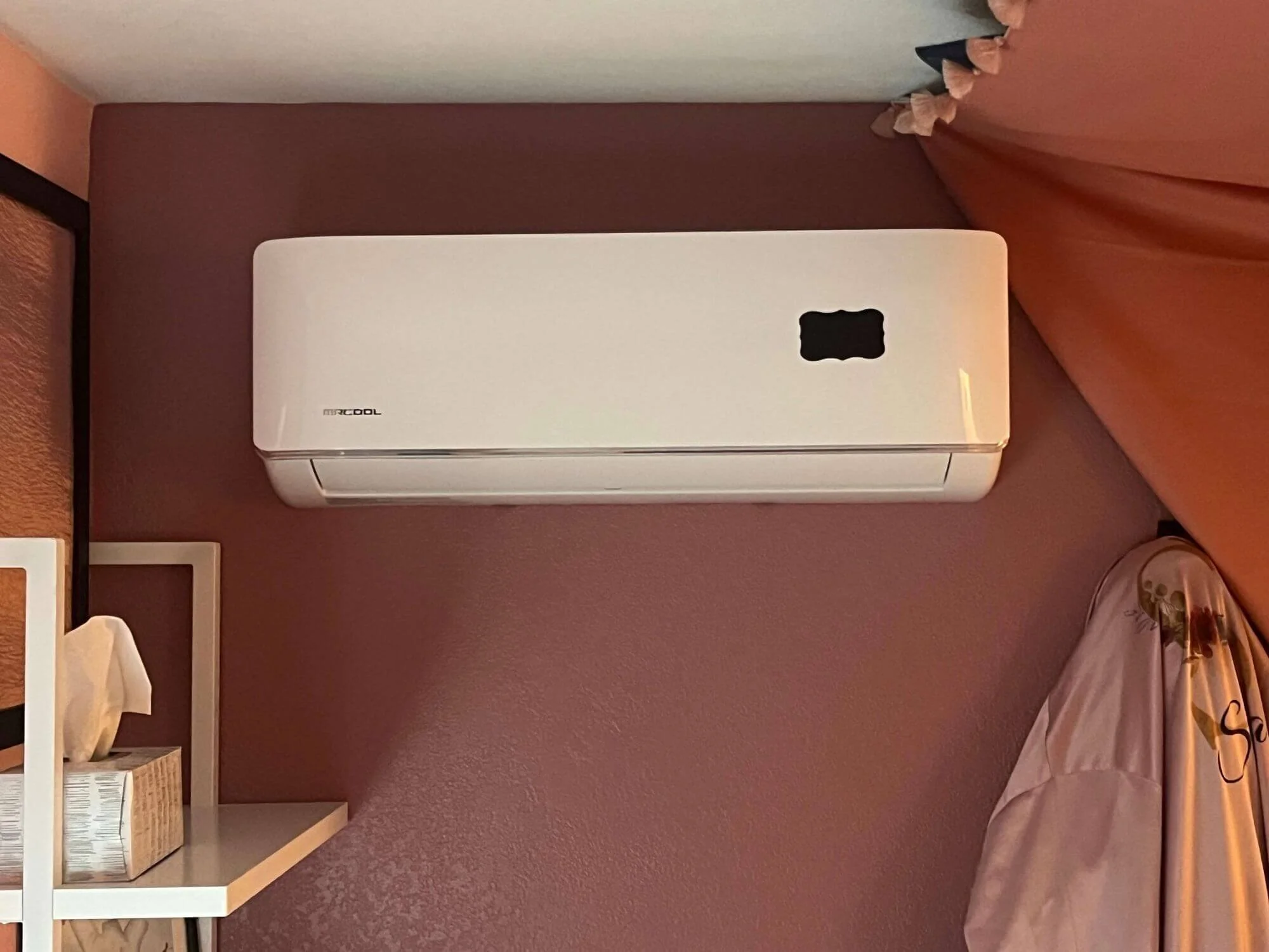 New ductless mini split air conditioner installed at a Des Moines, WA home by Gold Mountain Contracting.