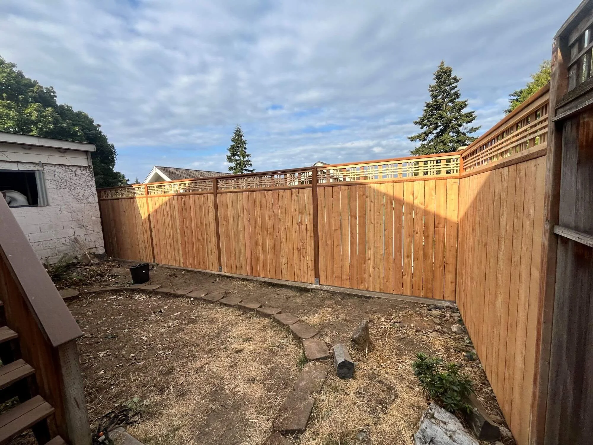 Custom fence solutions for Seattle area homeowners, designed and installed by Gold Mountain Contracting.