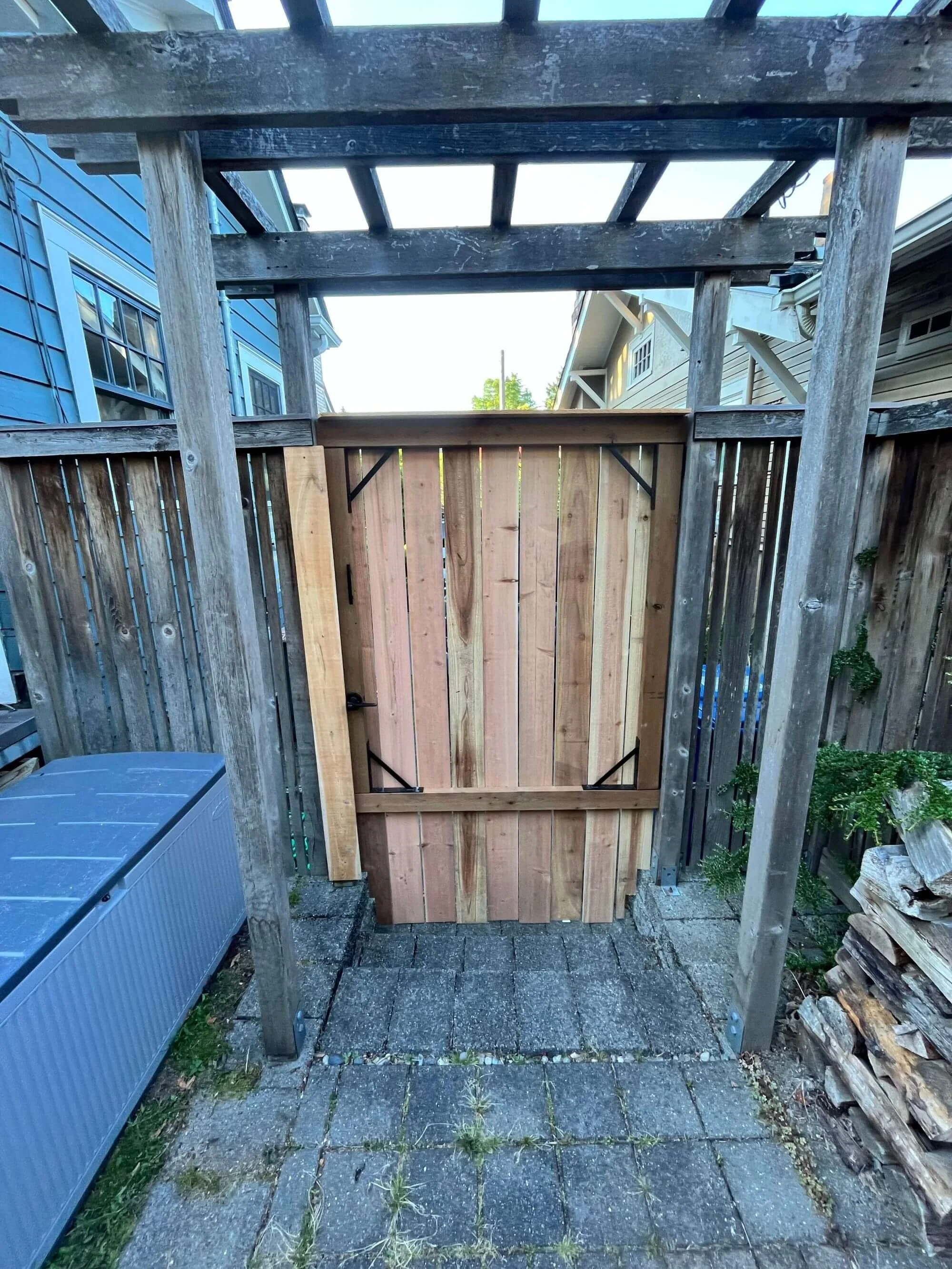 Custom gates offer privacy and protection for Seattle area homes.