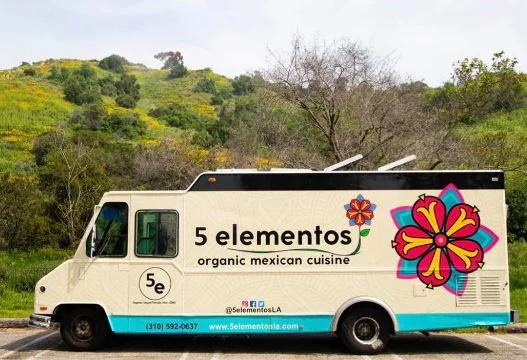   5 ELEMENTOS     @5elementosrestaurant   Spicy Chipotle &amp; Mexicali Tacos (V/GF) 