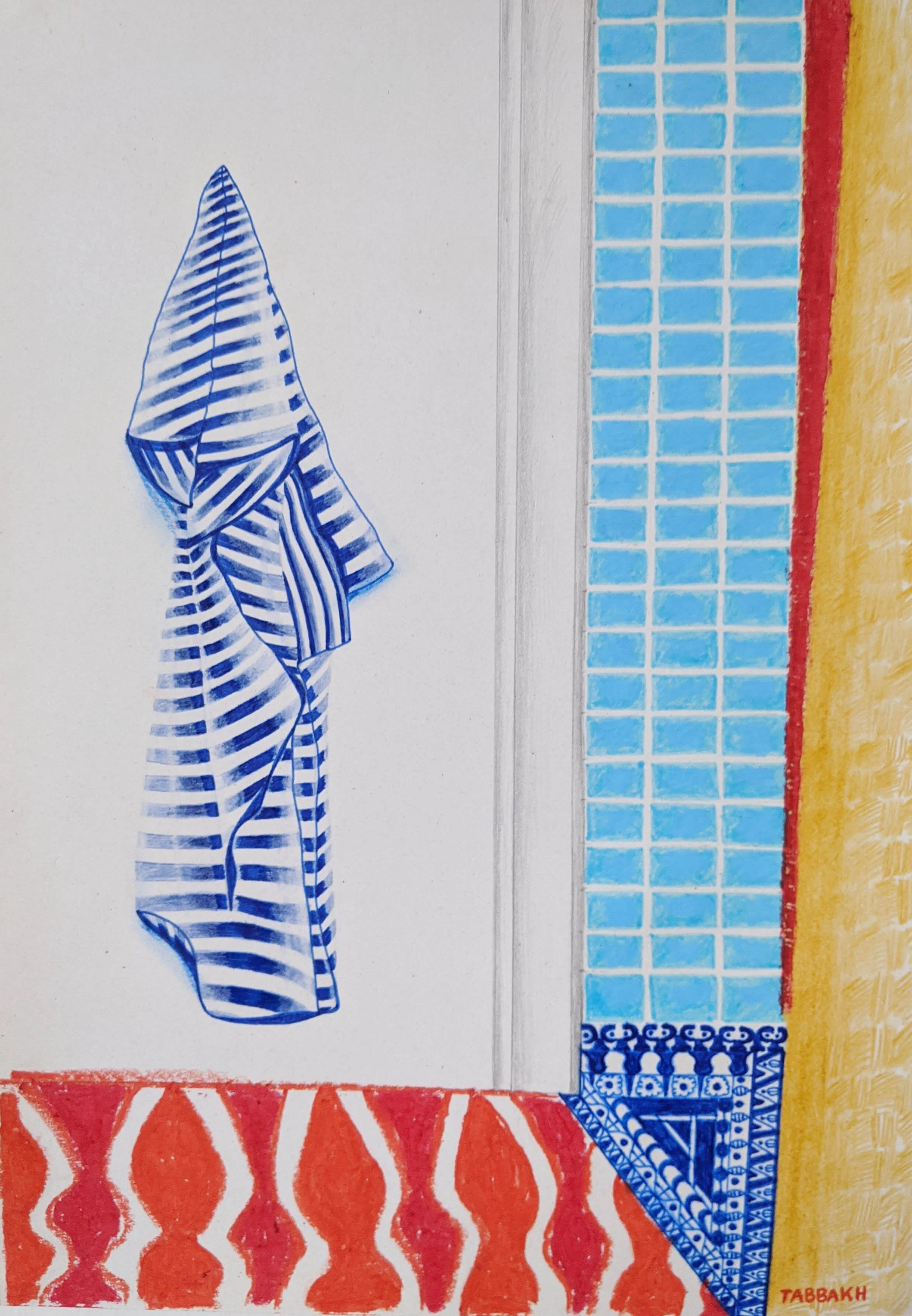Stripy Towel and Red Carpet.jpg