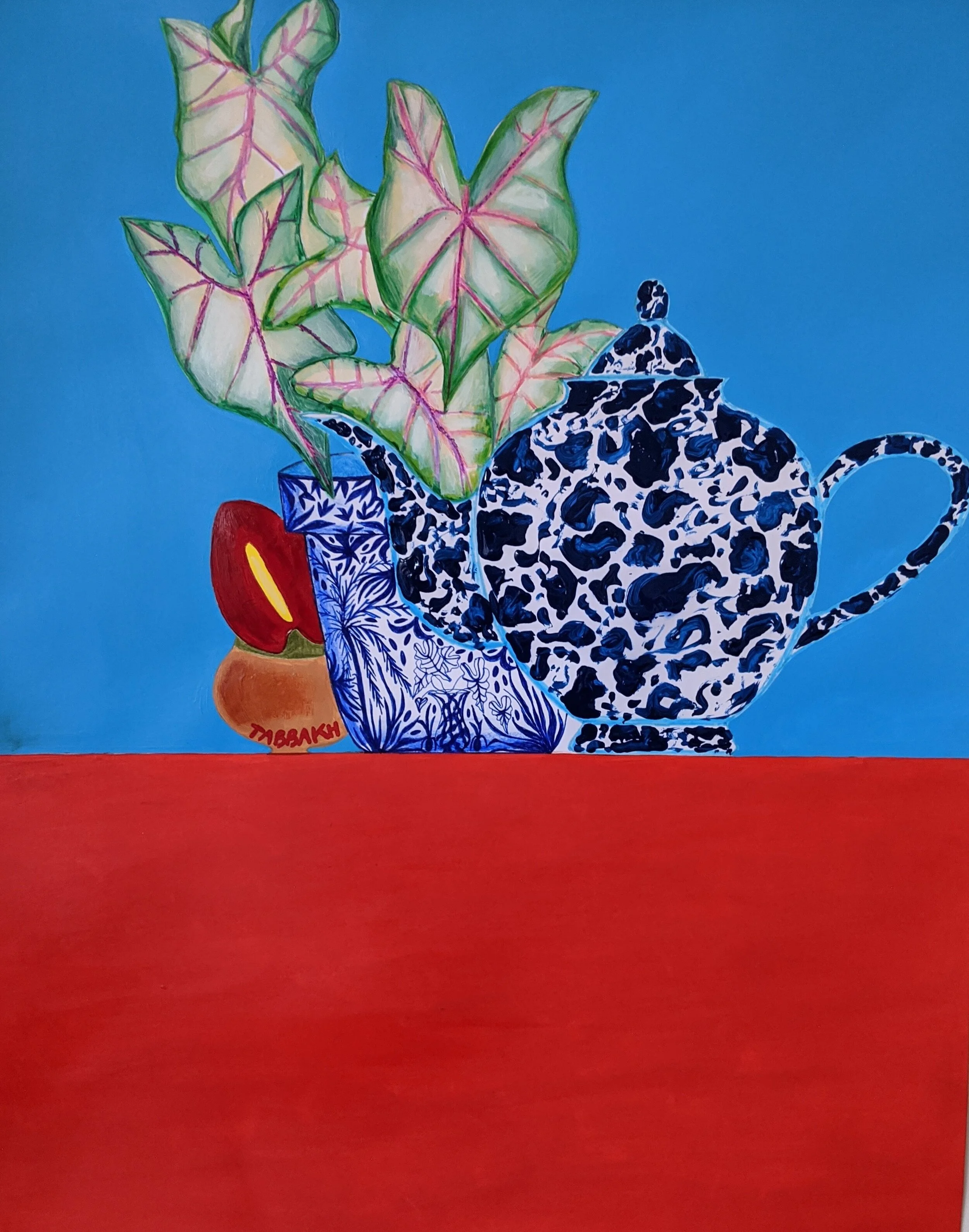 Tea pot and alocasia.jpg