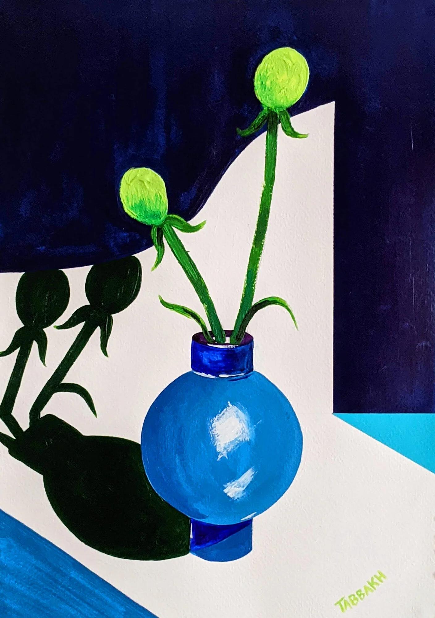 Flirting - 2021 - Ink and acrylic on paper - 21 x 29,7 cm.jpg