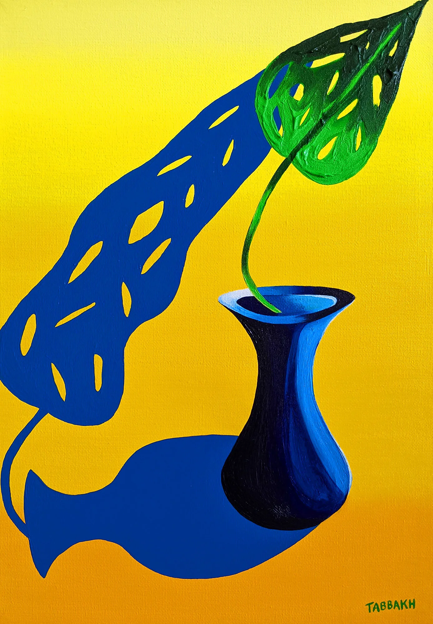 Flirting with Your Shadow - 2021 -  Ink, oil, acrylic and molding paste on canvas - 33x45cm.jpg