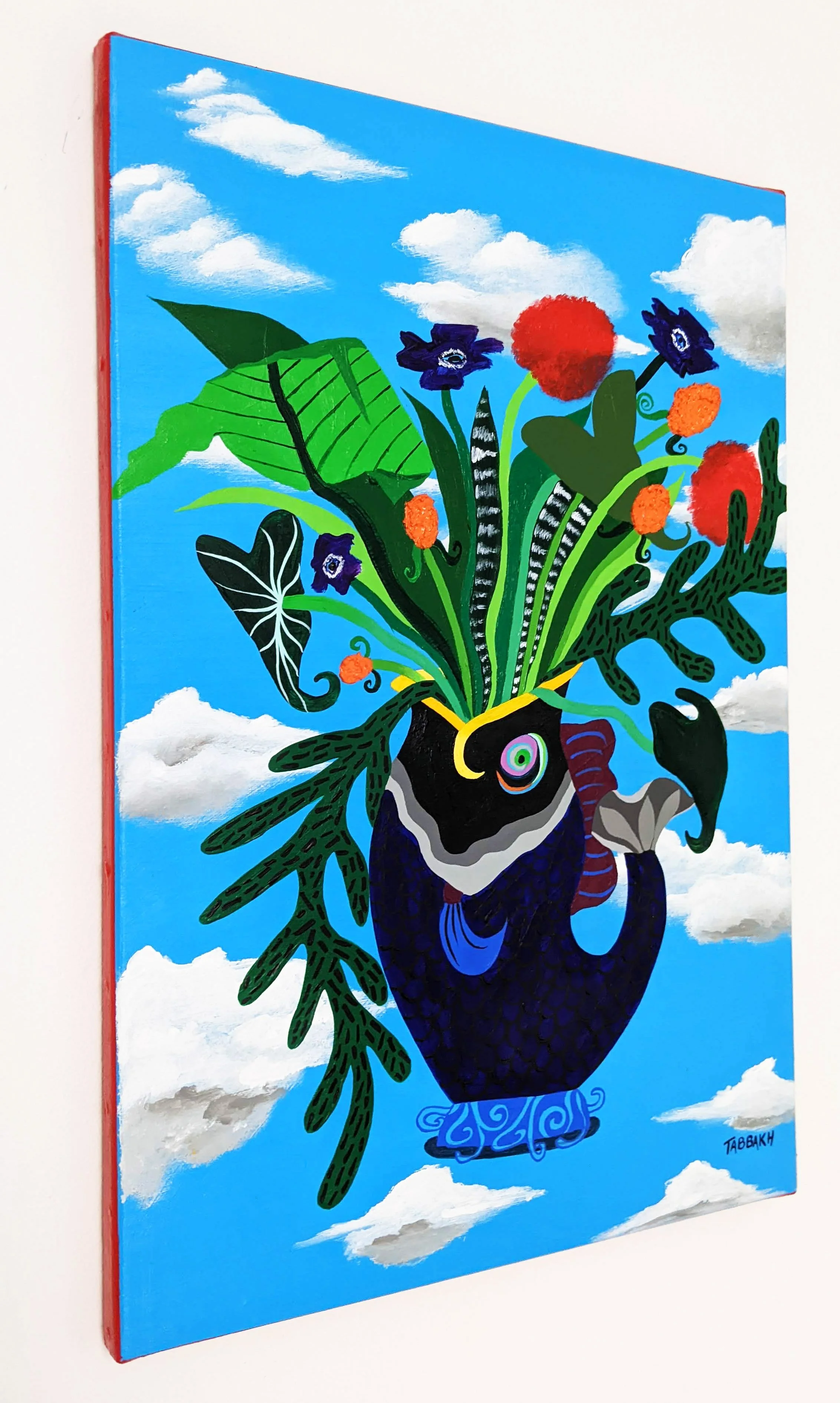 Edges - Le Poisson qui Vole -2021 - Mixed media on canvas - 38x56cm.jpg