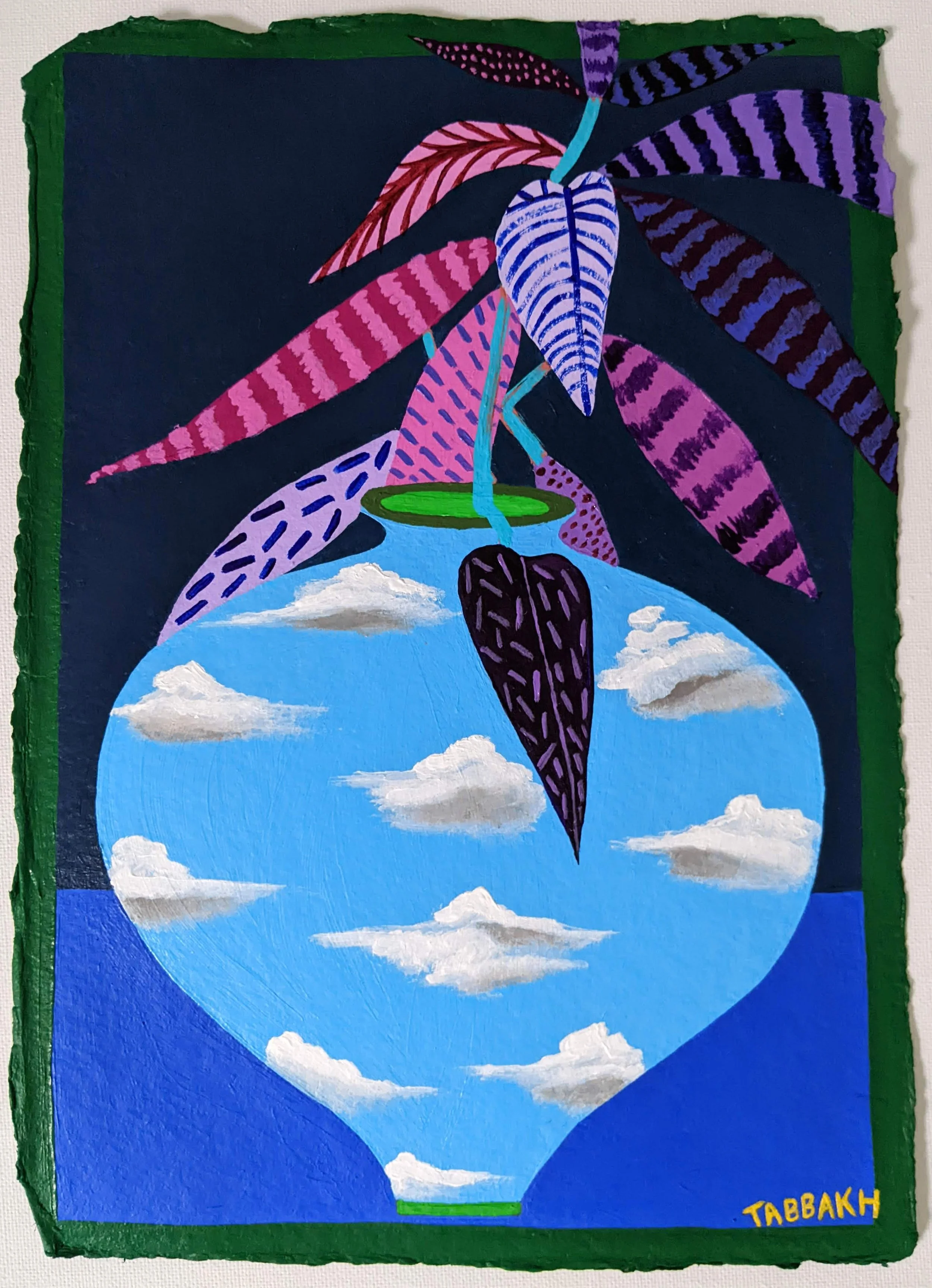 Entre Ciel et Terre - 2021 - Ink and acrylic on 640 gsm cotton rag - 21x30cm.jpg