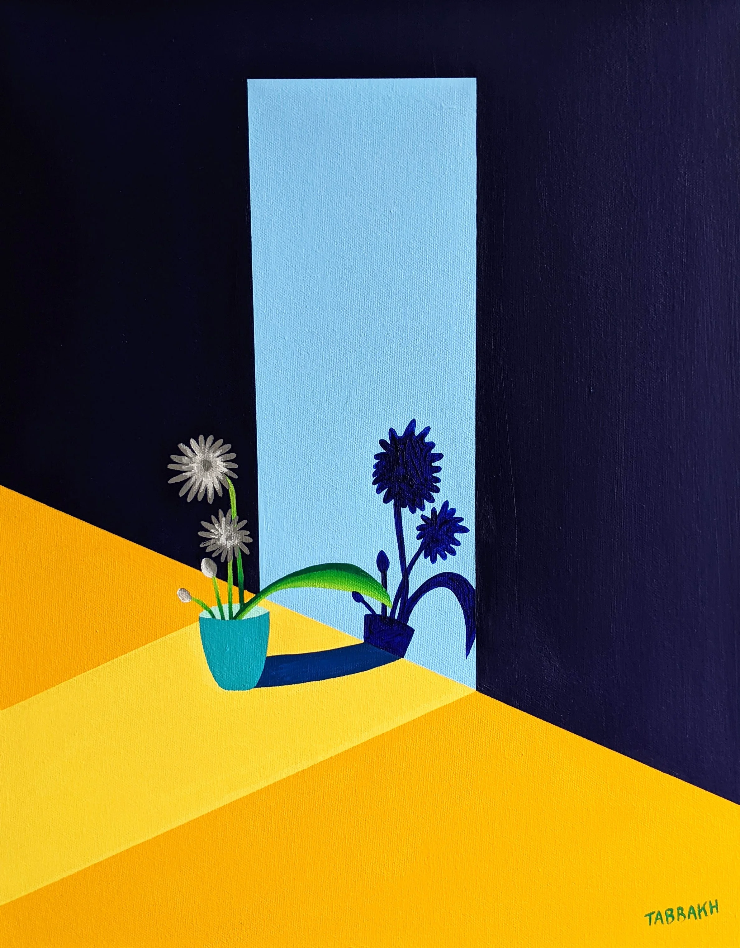 Un Conte de Printemps - cropped - 2022 - Ink and acrylic on canvas - 40 x 50 cm.jpg