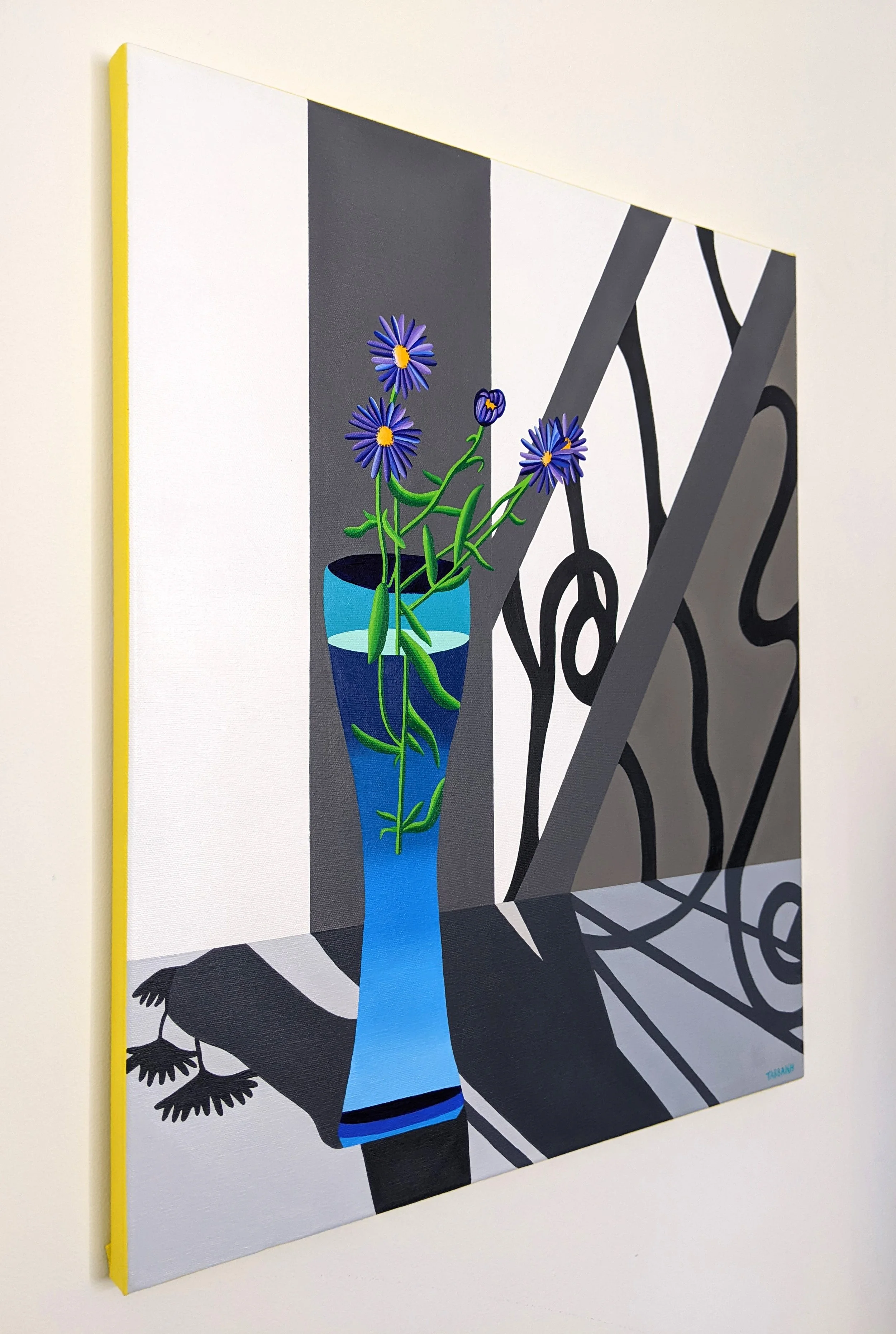 Side of  Waiting for that Golden Hour - 2022 - Acrylic on canvas - 50 x 60 cm.jpg
