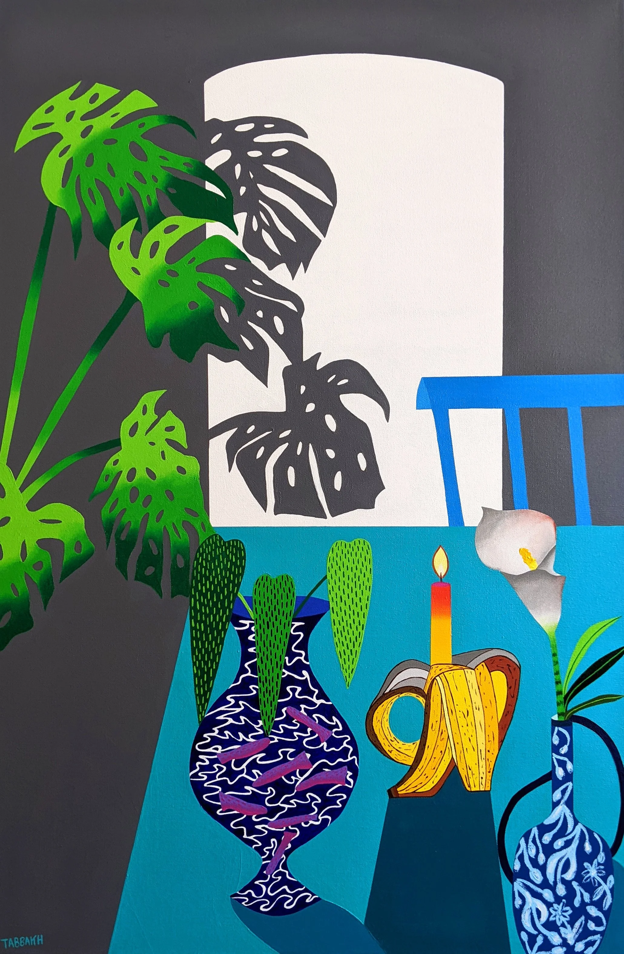 Intérieur Botanique - 2022 - Acrylic on canvas - 60x90cm.jpg