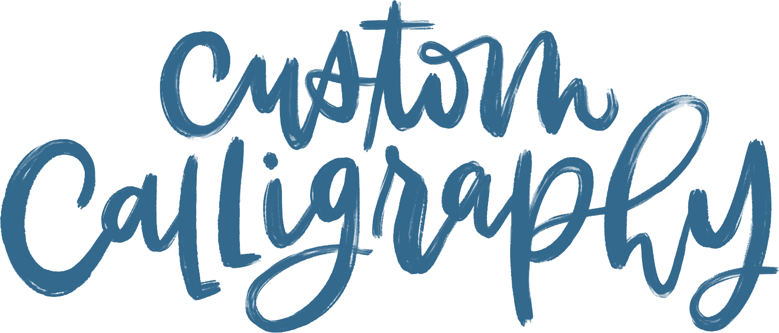 Custom Calligraphy Hoopla Letters