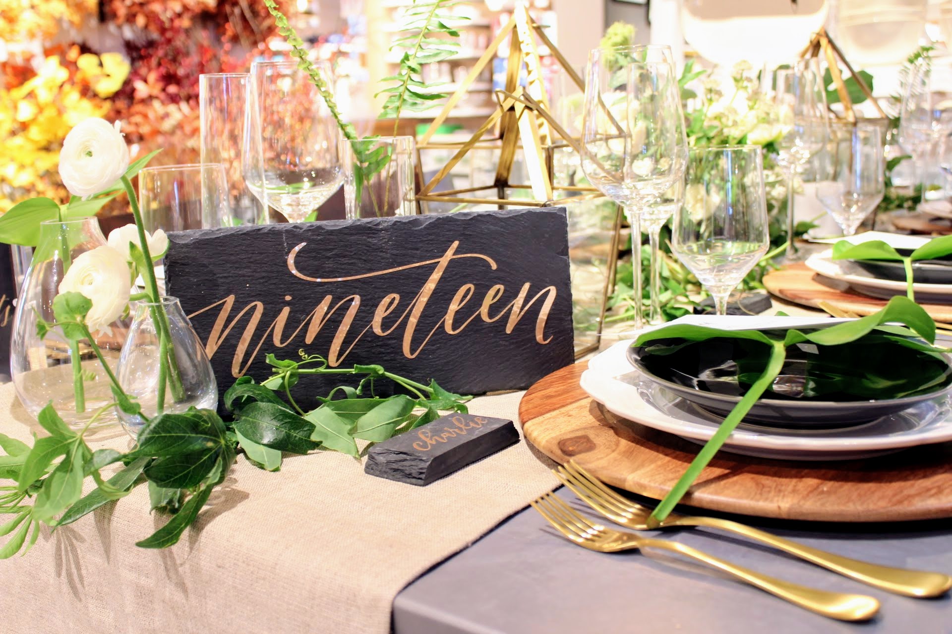 Table Numbers | Modern Calligraphy by Hoopla! Letters