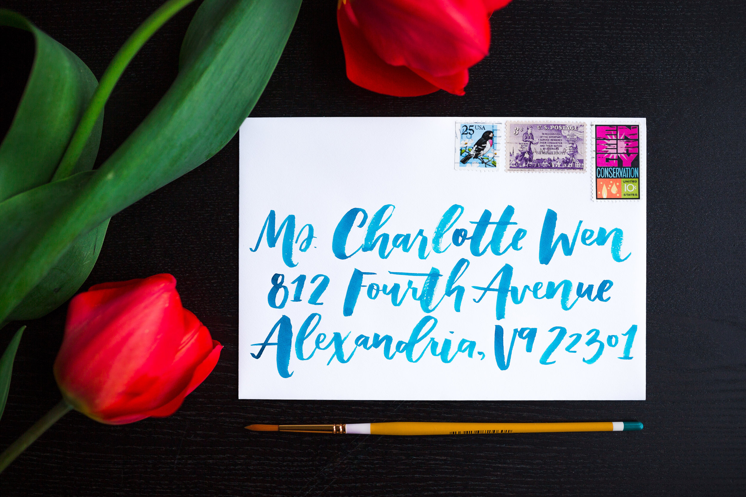 Invitations &amp; Envelopes | Modern Calligraphy by Hoopla! Letters