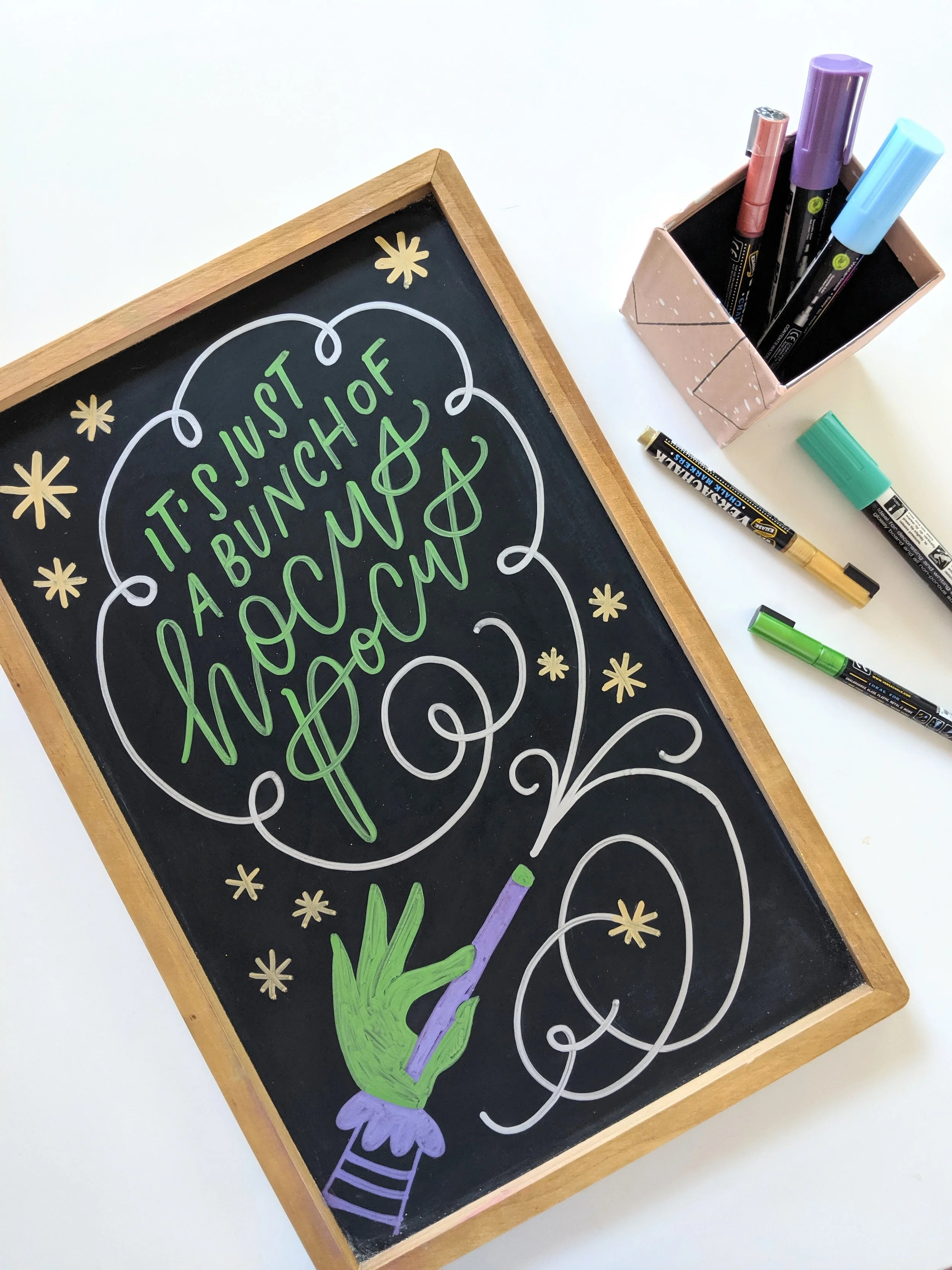 Cocktails &amp; Calligraphy: DIY Chalkboard Art at The Churchill