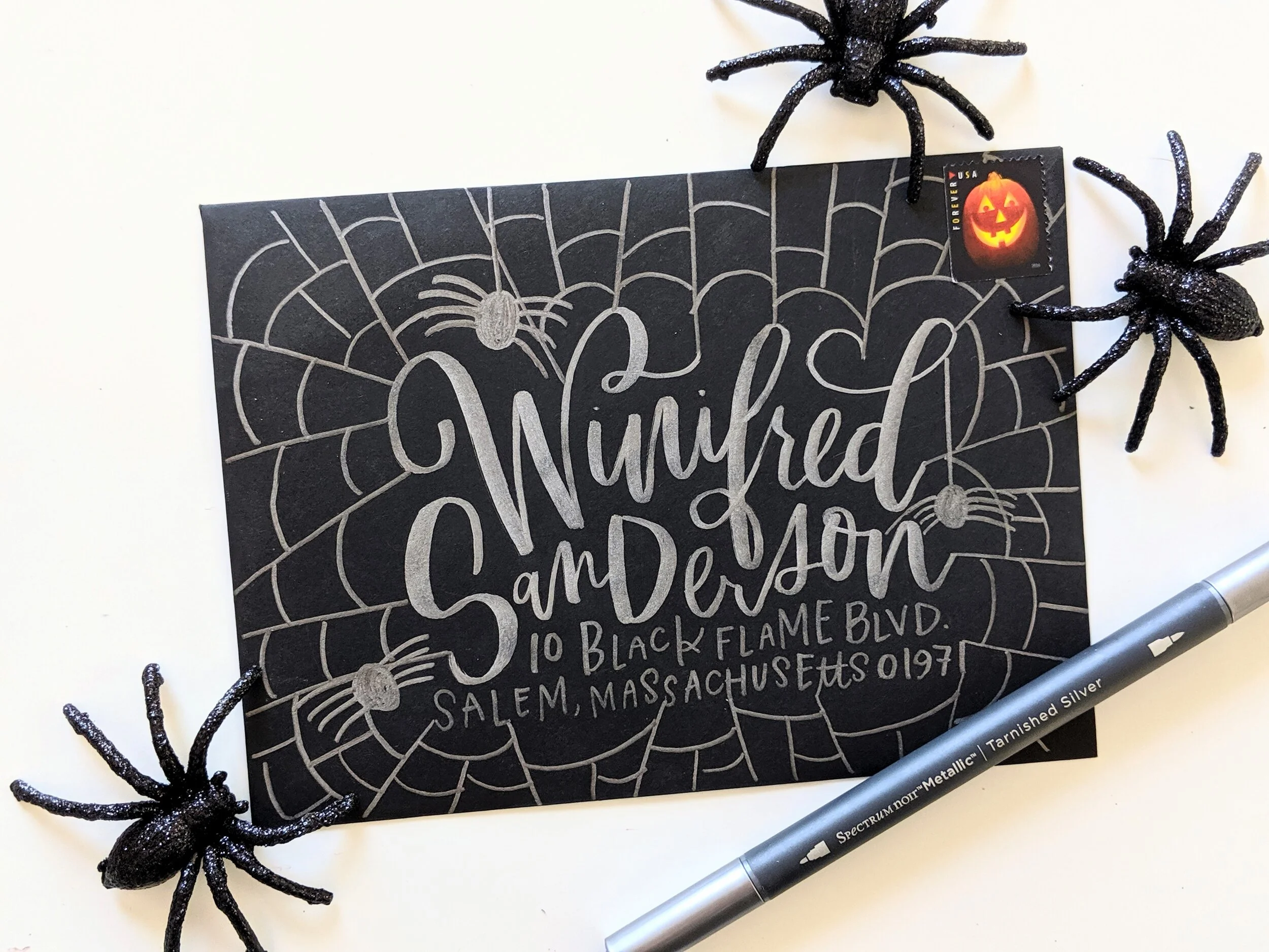DIY Spooky Mail Art Envelopes for Halloween — Hoopla! Letters