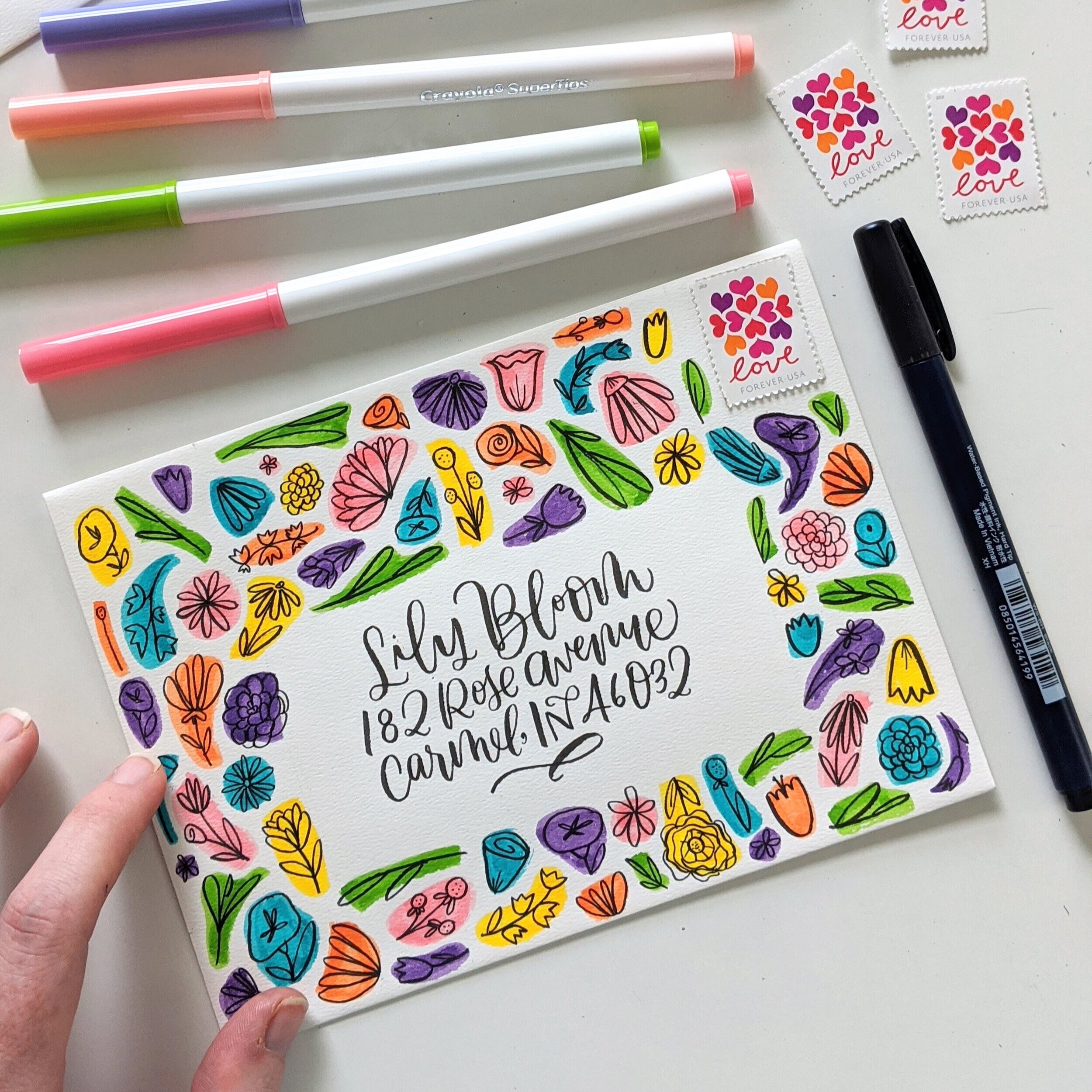 Remember these?! - ART WITH STAMP MARKERS 