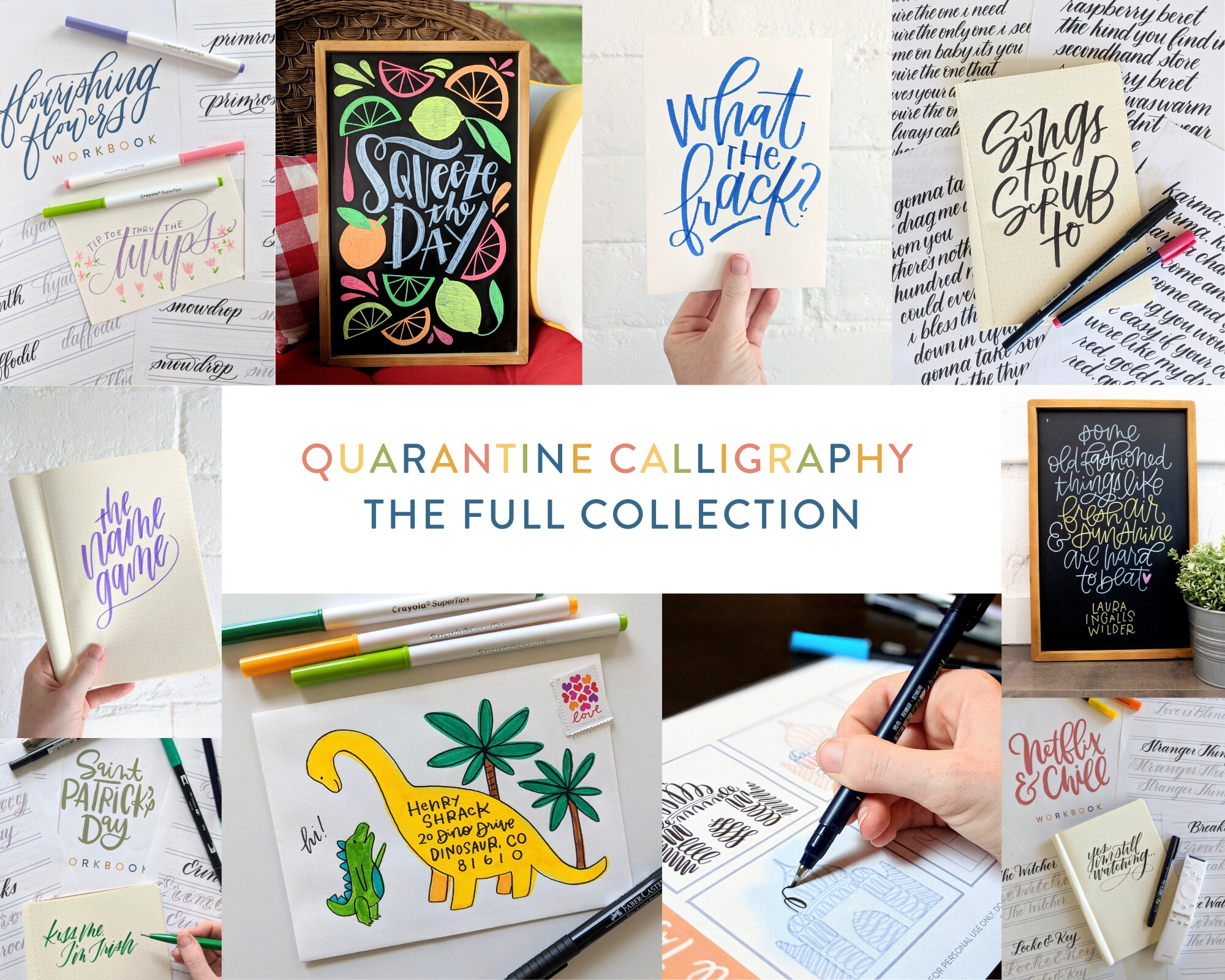 Free Calligraphy Practice Workbooks — Hoopla! Letters