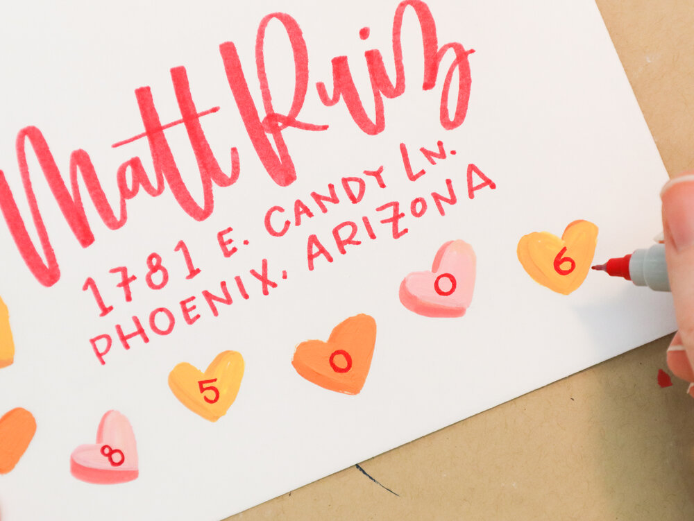 Conversation Heart Mail Art Tutorial | Hoopla! Letters