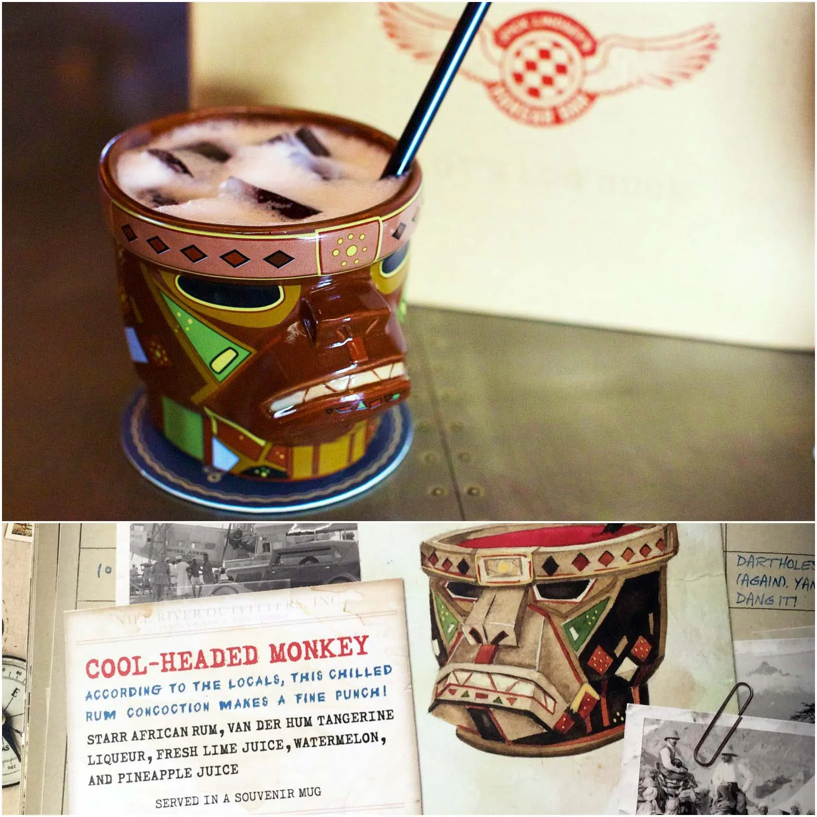 “COOL-HEADED MONKEY” Jock Lindsey’s Hangar Bar, Disney Springs, Walt Disney World — Orlando, FL